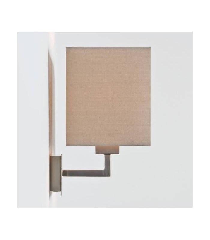 1 Light Indoor Wall Light Matt Nickel - Shade Not Included, E27 - 2