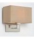 1 Light Indoor Wall Light Matt Nickel - Shade Not Included, E27 - 1
