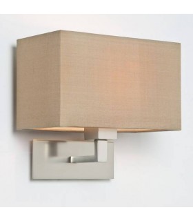 1 Light Indoor Wall Light Matt Nickel - Shade Not Included, E27 - 1