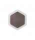 Magnetic Base Wall Lamp, 12W LED 3000K 498lm, 15, 19cm Vertical Hexagonal Centre, Coffee, Acrylic Frosted Diffuser - 3