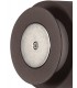 Magnetic Base Wall Lamp, 12W LED 3000K 498lm, 15, 19cm Vertical Hexagonal Centre, Coffee, Acrylic Frosted Diffuser - 8