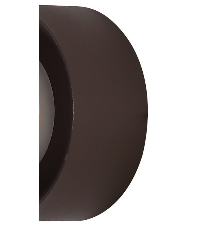 Magnetic Base Wall Lamp, 12W LED 3000K 498lm, 15, 19cm Vertical Hexagonal Centre, Coffee, Acrylic Frosted Diffuser - 11