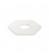 Magnetic Base Wall Lamp, 12W LED 3000K 498lm, 15, 19cm Vertical Hexagonal Bottom Offset, Coffee, Acrylic Frosted Diffuser - 6