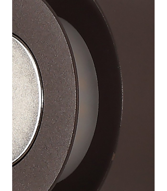 Magnetic Base Wall Lamp, 12W LED 3000K 498lm, 15, 19cm Vertical Hexagonal Bottom Offset, Coffee, Acrylic Frosted Diffuser - 9
