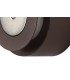 Magnetic Base Wall Lamp, 12W LED 3000K 498lm, 15, 19cm Vertical Hexagonal Bottom Offset, Coffee, Acrylic Frosted Diffuser - 10