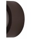 Magnetic Base Wall Lamp, 12W LED 3000K 498lm, 15, 19cm Vertical Hexagonal Bottom Offset, Coffee, Acrylic Frosted Diffuser - 11