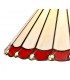 1 Light Telescopic Ceiling Pendant E27 With 30cm Tiffany Shade, Antique Brass, Red, Crystal - 8
