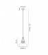 Dome Ceiling Pendant With 38cm Flat Round Shade, 1 x E27, Antique Brass, Clear Glass - 2