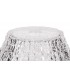Dome Ceiling Pendant With 38cm Patterned Round Shade, 1 x E27, Antique Brass, Clear Glass - 4