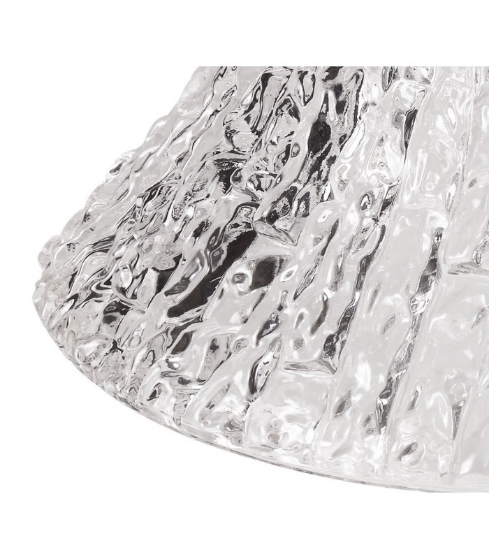 Dome Ceiling Pendant With 38cm Patterned Round Shade, 1 x E27, Antique Brass, Clear Glass - 5