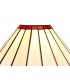3 Light Telescopic Ceiling Pendant E27 With 30cm Tiffany Shade, Antique Brass, Red, Crystal - 9