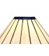 3 Light Telescopic Ceiling Pendant E27 With 30cm Tiffany Shade, Antique Brass, Blue, Crystal - 9