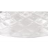 Linear Ceiling Pendant With 30cm Flat Round Patterned Shade, 3 x E27, Polished Nickel, Clear Glass - 6