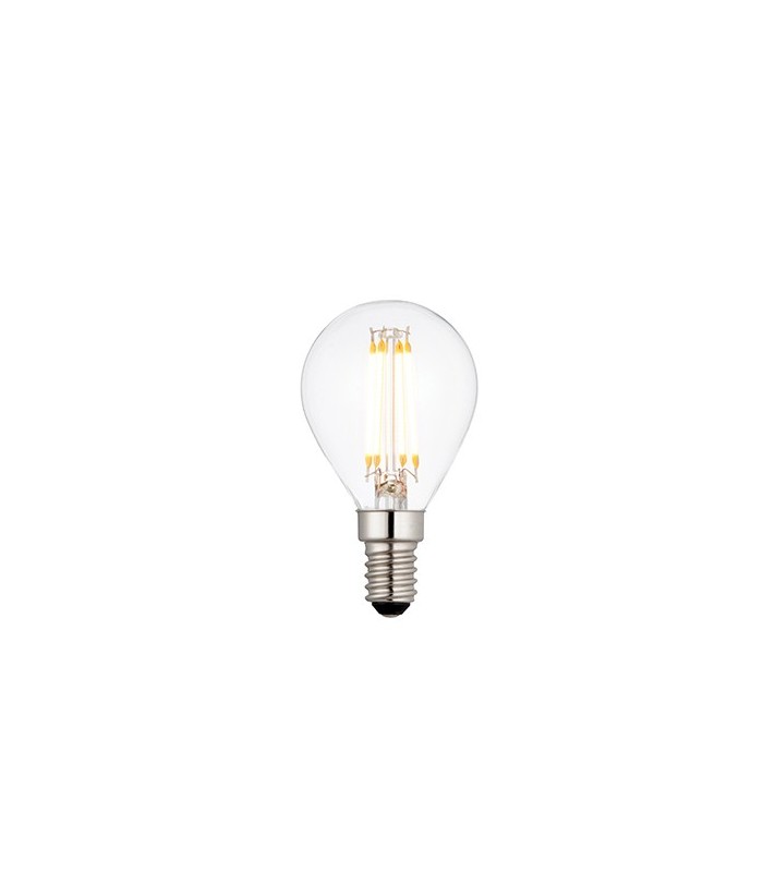 Accessory Clear Glass & Bright Nickel Bulb Dimmable IP20 - E14 - 2
