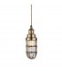 Pendant Solid Mellow Brass & Clear Glass 1 Light Dimmable IP20 - E27 - 1
