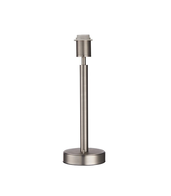 Table Lamp Matt Nickel Plate 1 Light IP20 - E27 (Shade Sold Separately) - 1
