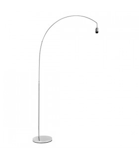 Floor Lamp Chrome Effect Plate 1 Light IP20 - E27 (Shade Sold Separately) - 1