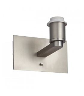 Wall Matt Nickel Plate 1 Light IP20 - E27 - 1