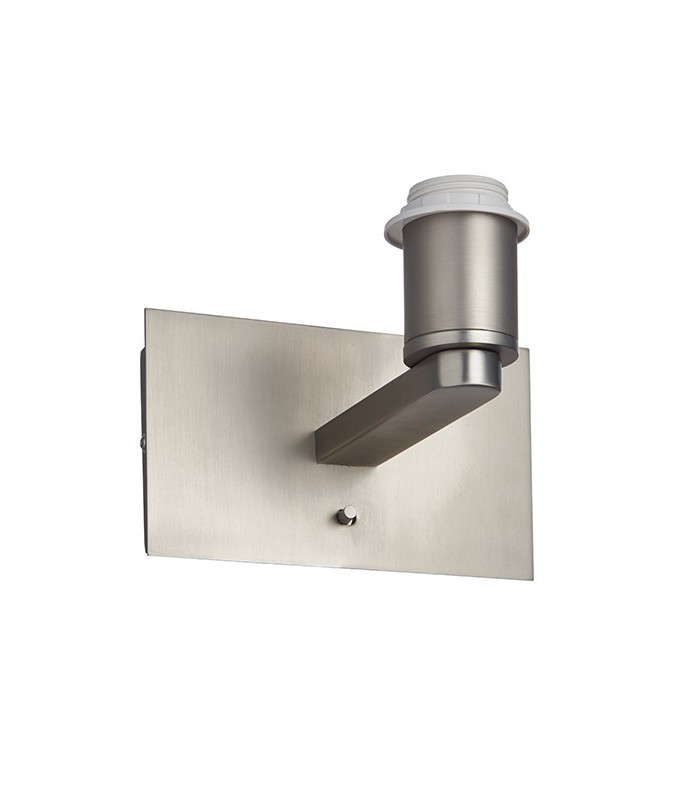 Wall Matt Nickel Plate 1 Light IP20 - E27 - 1