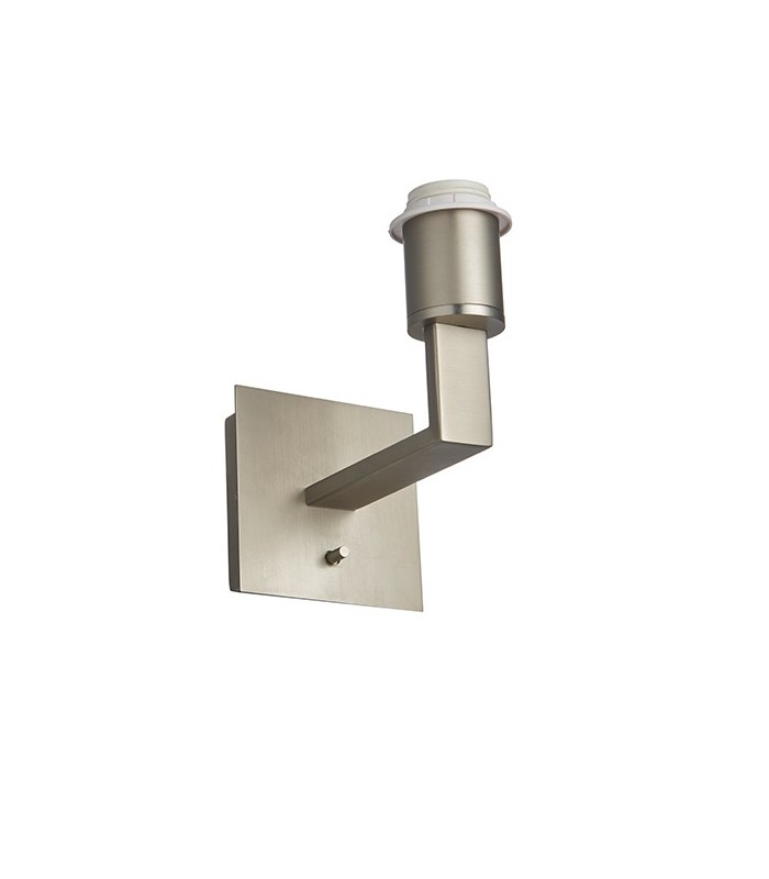 Wall Matt Nickel Plate 1 Light Dimmable IP20 - E27 - 1