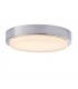Bathroom Integrated LED A Lighta 1 Light Flush Chrome Effect Plate With Clear & White Painted Glass A Light IP44 - 1