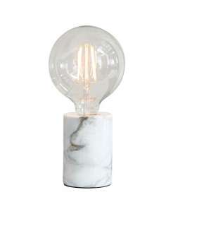 Table Lamp White Marble 1 Light IP20 - E27 - 1