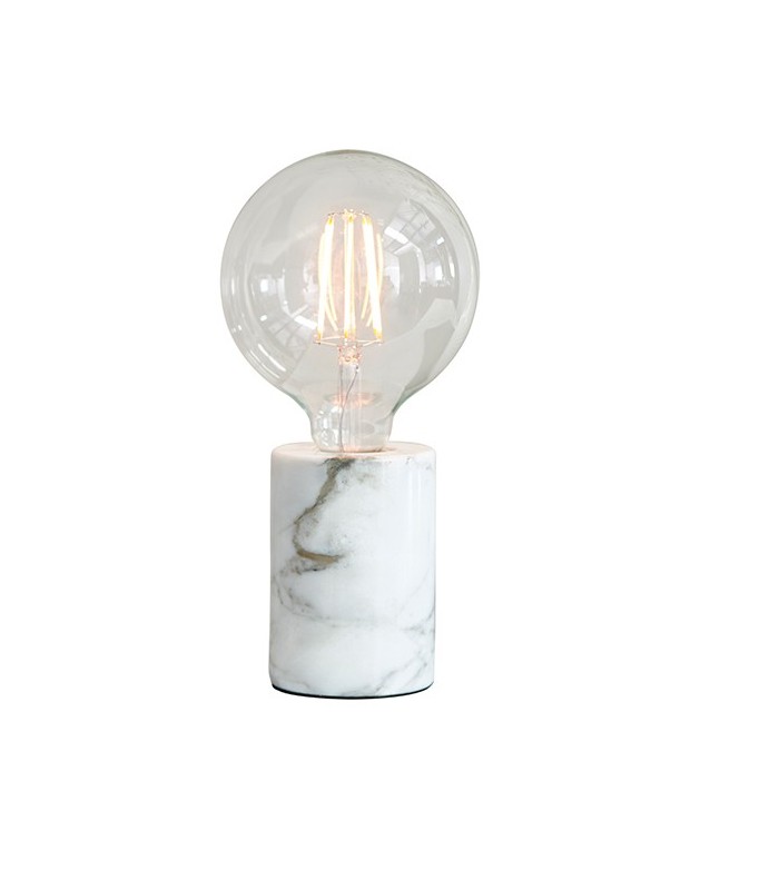 Table Lamp White Marble 1 Light IP20 - E27 - 1
