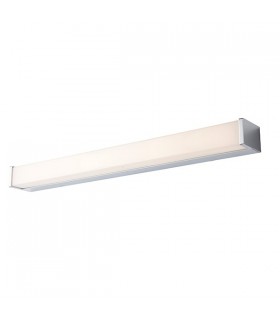 Bathroom Integrated LED Wall Chrome Effect Plate & Opal 1 Light IP44 - 1
