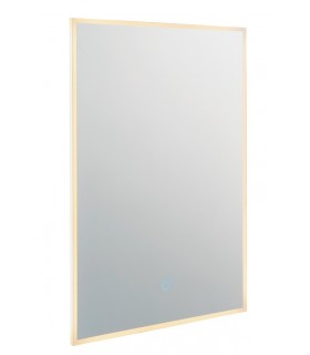 Bathroom Integrated LED Wall Mirrored Glass & Metallic Silver Effect Paint 1 Light IP44 - 1