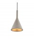 Pendant Grey Smooth Cement & Matt Black Paint 1 Light Dimmable IP20 - E14 - 1