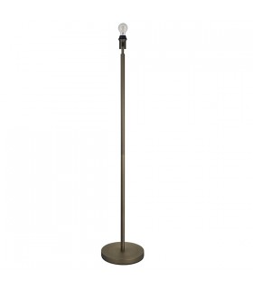 Floor Lamp Dark Antique Bronze Effect Plate 1 Light IP20 - E27 (Shade Sold Separately) - 1
