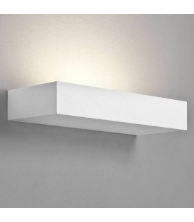 1 Light Indoor Wall Uplighter White, Plaster, E14 - 1