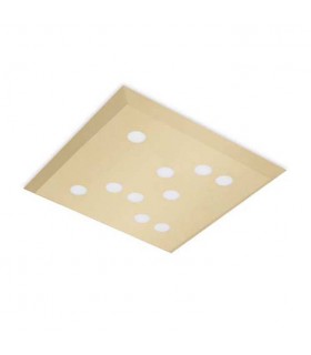 Wow Gold Painted Square Led Flush Fitting - LEDS-C4 15-5492-F5-F5