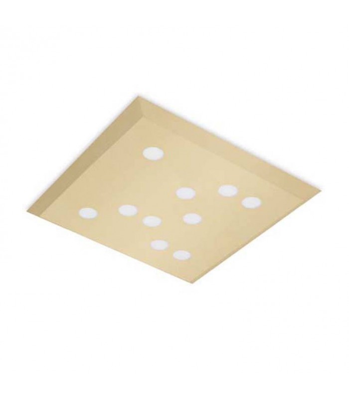Wow Gold Painted Square Led Flush Fitting - LEDS-C4 15-5492-F5-F5