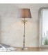 Table Lamp Polished Nickel Plate & Charcoal Grey Cotton 1 Light IP20 - E27 - 1