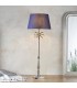 Table Lamp Polished Nickel Plate & Navy Cotton 1 Light IP20 - E27 - 1