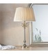 Table Lamp Polished Nickel Plate & Oyster Silk 1 Light IP20 - E27 - 1