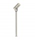 Outdoor 610Mm Spike IP44 7W Brushed Stainless Steel & Clear Glass - 1