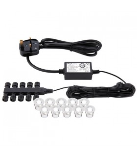Outdoor Integrated LED 30Mm Kit IP67 0.15W Polished Stainless Steel & Clear Pc - 1