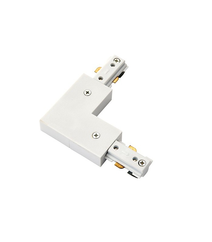 L Connector White Abs Plastic - 1