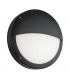 Outdoor Integrated LED Eyelid Casing IP65 18W Textured Black Paint & Opal Pc - 1