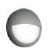Outdoor Integrated LED Eyelid Casing IP65 18W Textured Grey Paint & Opal Pc - 1