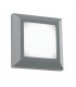 Outdoor Integrated LED Square Direct IP65 3W Grey Abs Plastic & Frosted Pc - 1