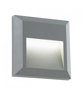 Outdoor Integrated LED Square Indirect IP65 1.1W Grey Abs Plastic & Clear Pc - 1