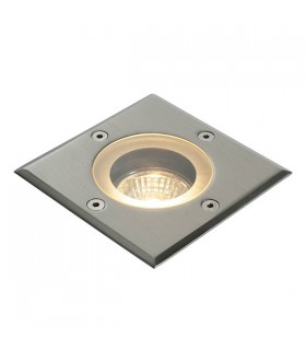 Outdoor Square IP65 50W Polished Stainless Steel & Clear Glass - 1