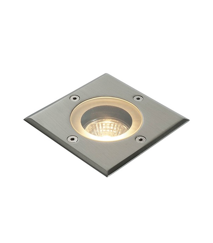 Outdoor Square IP65 50W Polished Stainless Steel & Clear Glass - 1