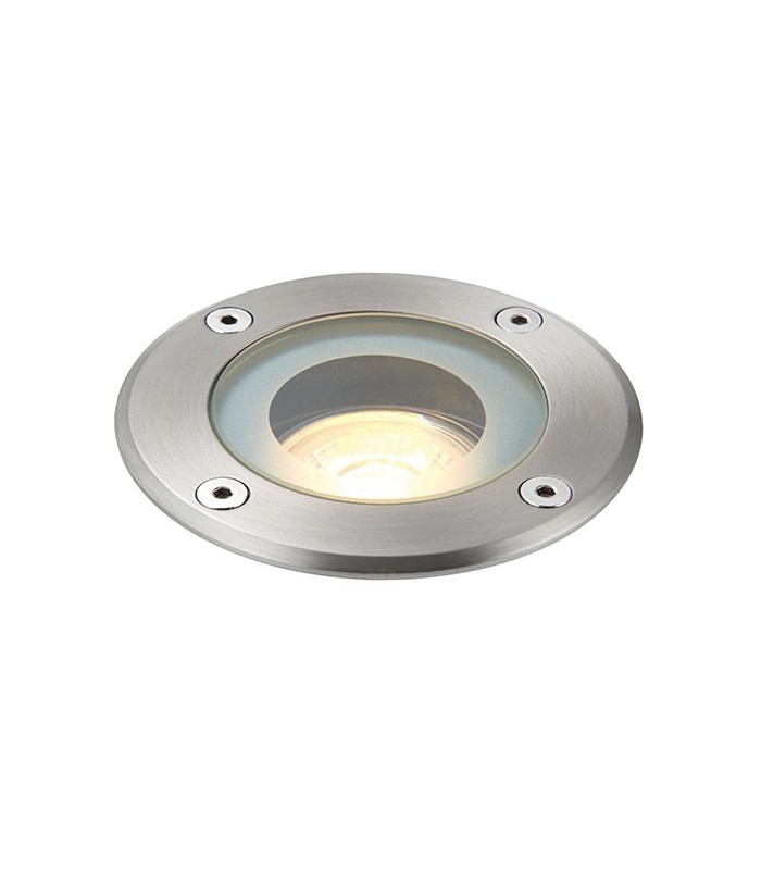Outdoor Round IP65 50W Polished Stainless Steel & Clear Glass - 1