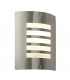 Outdoor Wall IP44 60W Brushed Stainless Steel & Opal 1 Light Dimmable IP44 - E27 - 1