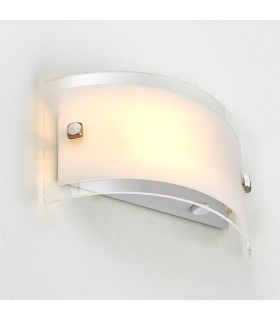 1 Light Indoor Wall Light Clear with Frosted Glass, E14 - 2