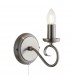 1 Light Indoor Candle Wall Light Antique Silver, E14 - 4